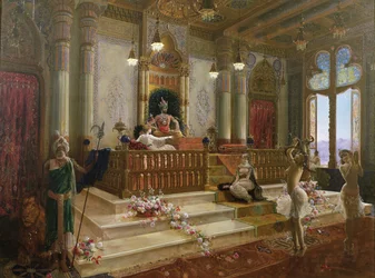Le favori du Maharajah, vers 1870